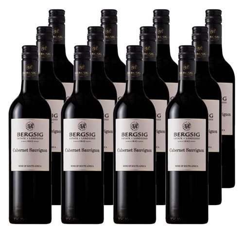 Case of 12 Bergsig Estate Cabernet Sauvignon 75cl Red Wine